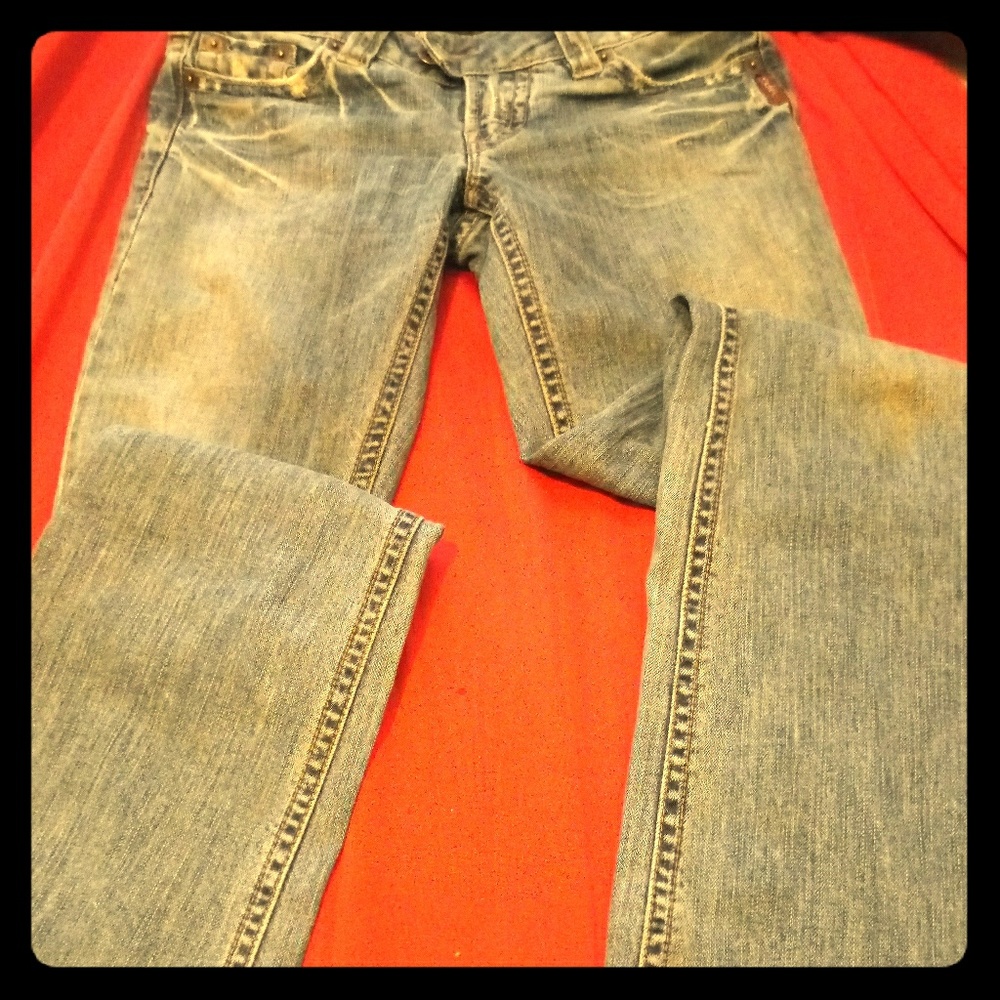 Silver size 28 boot cut jeans 👖